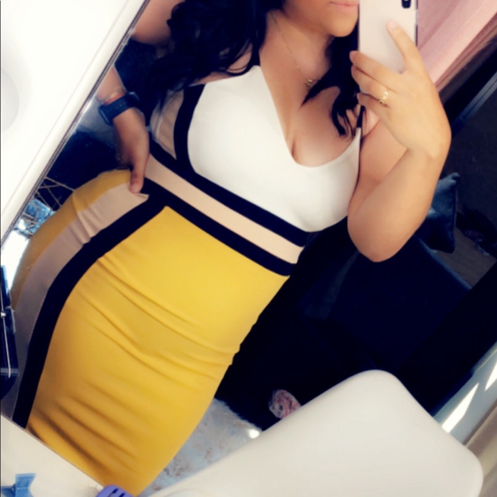 City block midi dress